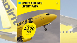 Spirit Airlines Livery Pack - FBW A32NX (8K & 4K) thumbnail 1