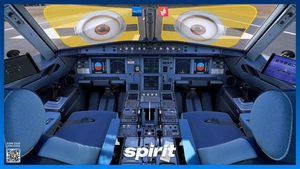 Spirit Airlines Livery Pack w/ Cabin | Fenix A320 IAE SL | 8K & 4K thumbnail 3
