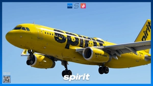Spirit Airlines Livery Pack w/ Cabin | Fenix A320 IAE SL | 8K & 4K thumbnail 4