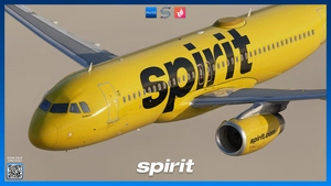 Spirit Airlines Livery Pack w/ Cabin | Fenix A320 IAE SL | 8K & 4K thumbnail 10