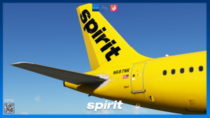Spirit Airlines 'Sketch Titles' Livery Pack w/ Cabin | Fenix A321 | 8K & 4K thumbnail 4