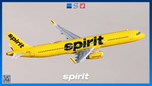Spirit Airlines 'Sketch Titles' Livery Pack w/ Cabin | Fenix A321 | 8K & 4K thumbnail 8