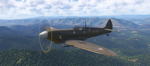 Spitfire Mk IXc FlyingIron 5H-IGA Brown