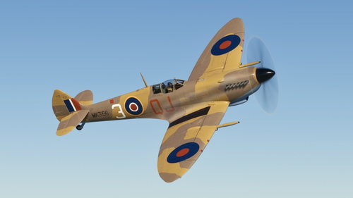 Spitfire Mk.IXc MK356 weathered formerly operated by the BBMF