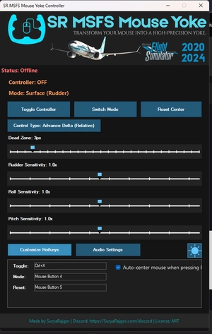 SR MSFS Mouse Yoke – Mouse Controller for MSFS 2020 & 2024 thumbnail 4