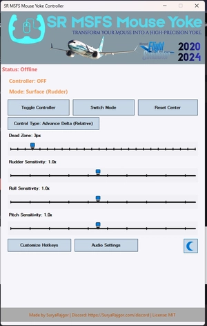 SR MSFS Mouse Yoke – Mouse Controller for MSFS 2020 & 2024 thumbnail 3