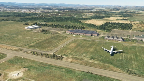 Static 747 (x2) for McMinnville, OR outside the Evergreen Aviation & Space Museum