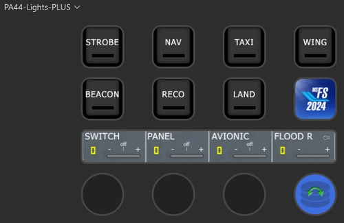 Carenado PA34T Seneca - StreamDeck 15, XL and Plus  lights profile