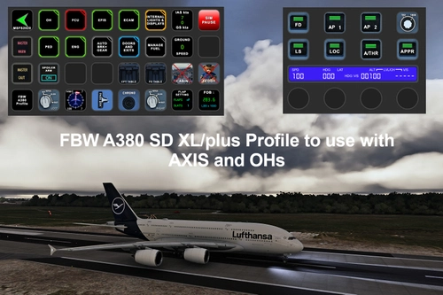StreamDeck XL and SD+ Profile for FBW A380-842