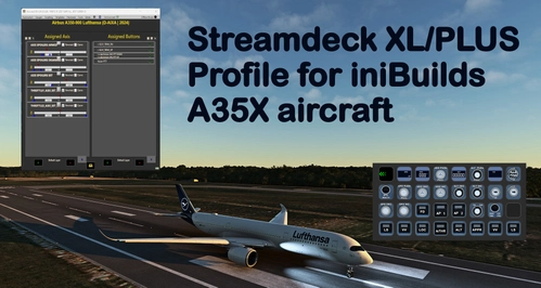  StreamDeck XL and SD+ Profile for iniBUILDS A35X aircraft