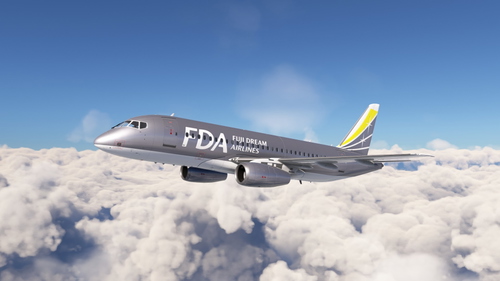 Sukhoi Superjet 100-95 Fuji Dream Airlines JA10FJ (Silver Livery)