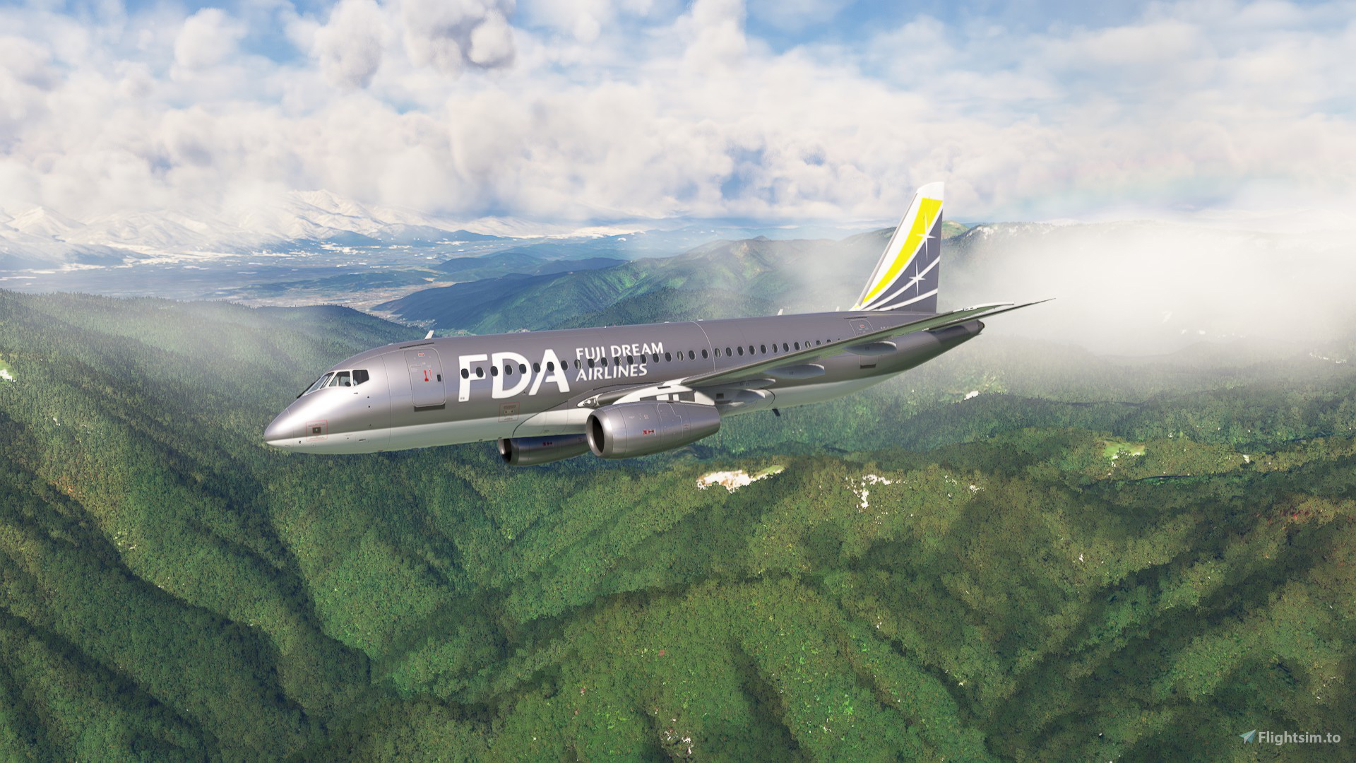 FDA ERJ-170 JA10FJ Silver JA10FJ | Embraer ERJ-170-200STD | Fuji