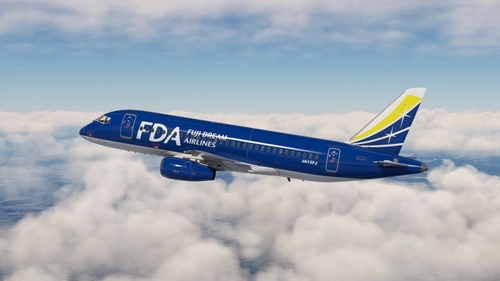 Sukhoi Superjet 100-95 Fuji Dream Airlines JA13FJ (Navy Livery)