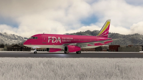 Sukhoi Superjet 100-95 Fuji Dream Airlines JA15FJ (Rose Pink Livery)