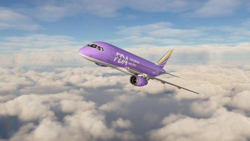 Sukhoi Superjet 100-95 Fuji Dream Airlines JA16FJ (Violet Livery)