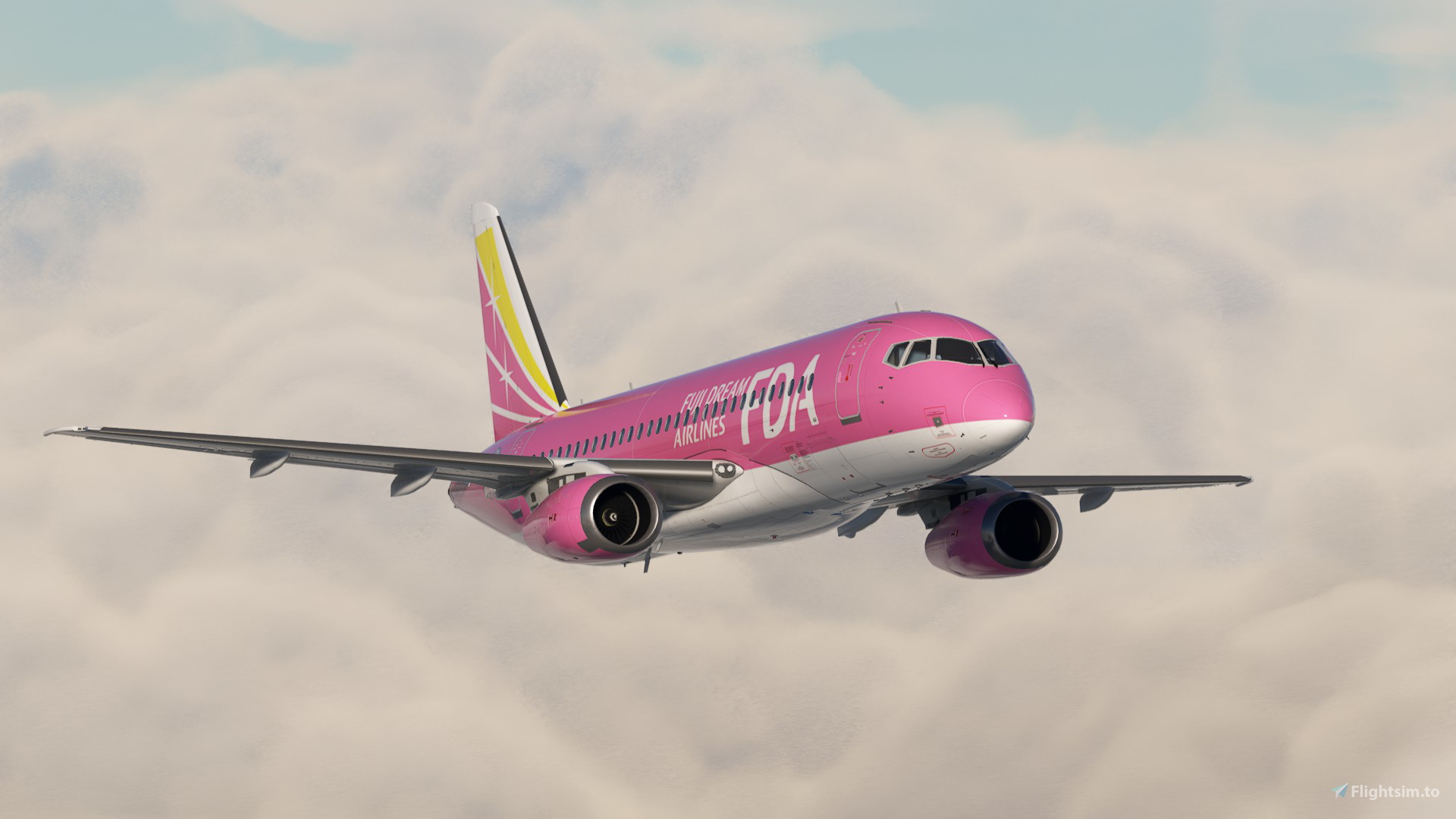 Sukhoi Superjet 100 Fuji Dream Airlines JA03FJ (Pink Livery