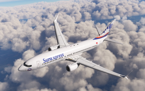 SunExpress Boeing 737-800 PMDG  TC-SPY and TC-SPZ White Livery
