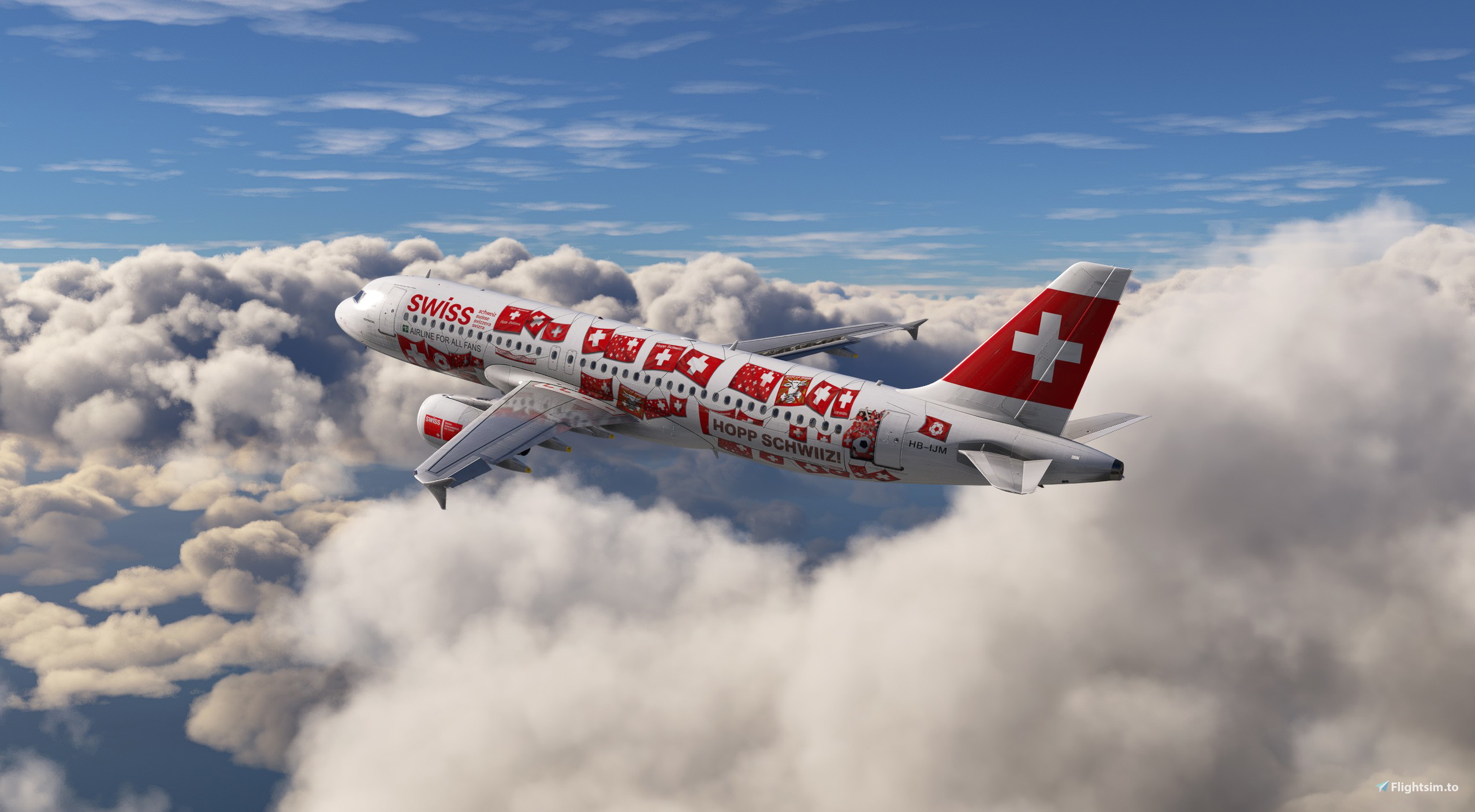 SWISS HB-IJM |2007 for Fenix Simulation A320-CFM-WF (8k