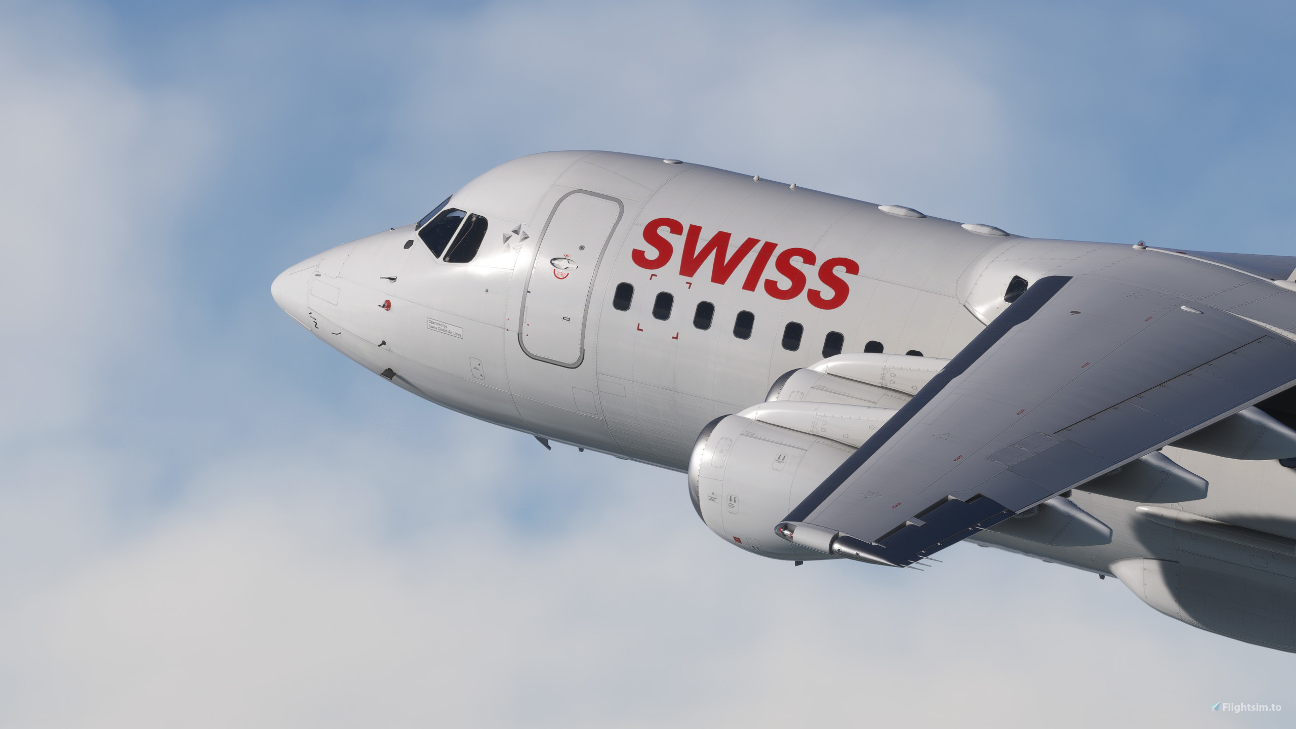 Swiss [HB-IYZ] Avro RJ100 Justflight - Image 1