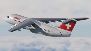 Swiss [HB-IYZ] Avro RJ100 Justflight thumbnail 2