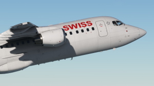Swiss [HB-IYZ] Avro RJ100 Justflight thumbnail 3