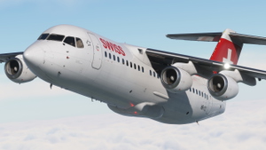 Swiss [HB-IYZ] Avro RJ100 Justflight thumbnail 5