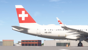 Swiss HB-JDC Red nose livery for inibuilds A320NEO MSFS2024 (with cabin) thumbnail 7