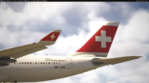 Swiss HB-JHG with LH Group Sticker livery Inibuilds A330-300RR MSFS2024 (with cabin)