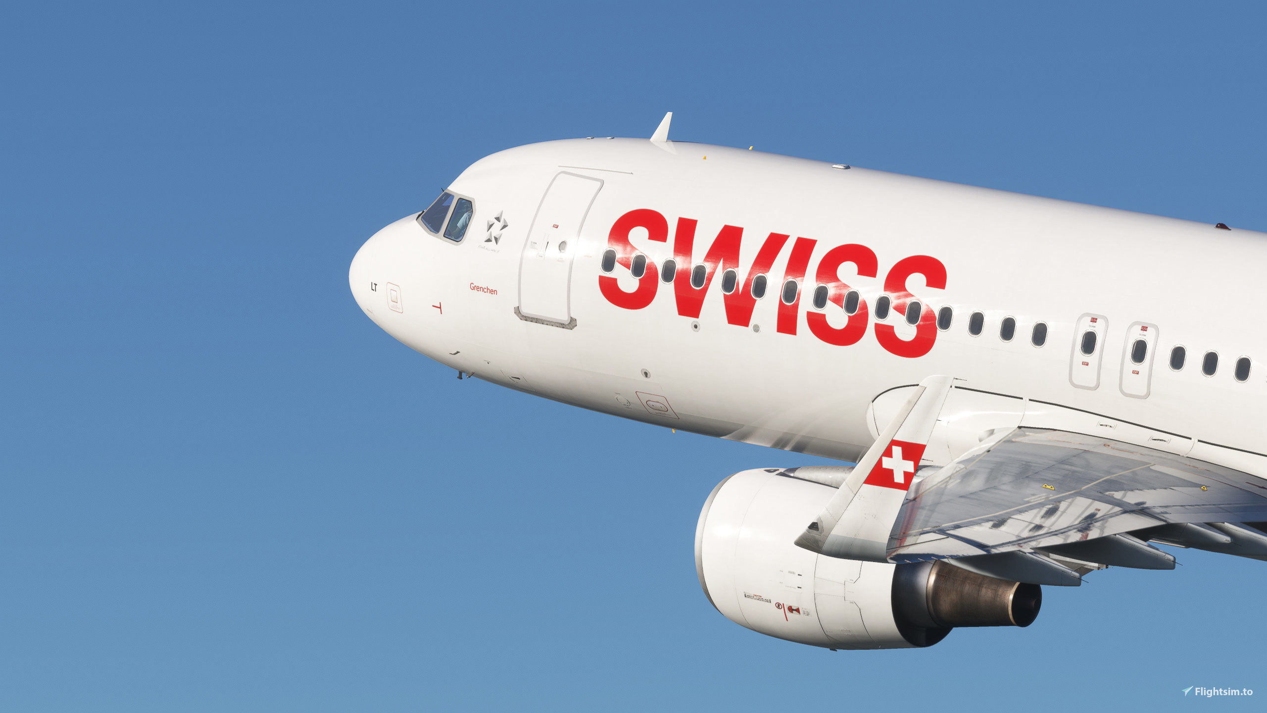 Swiss [HB-JLT] w/Cabin Fenixsim A320 Sharklet [8K+4K] - Image 1