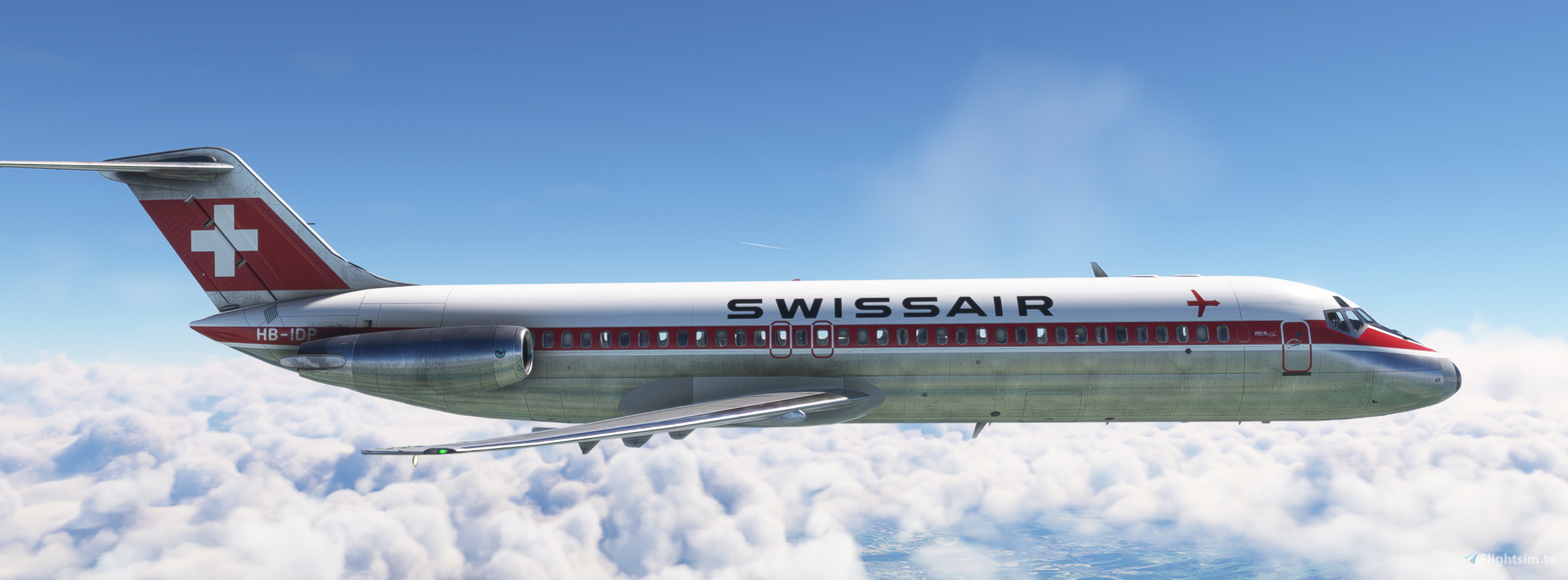Swissair HB-IDP - SkySimulations DC9-30 w/cabin for