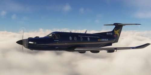 SWS PC12 Air Corviglia HB-FVD (4K)