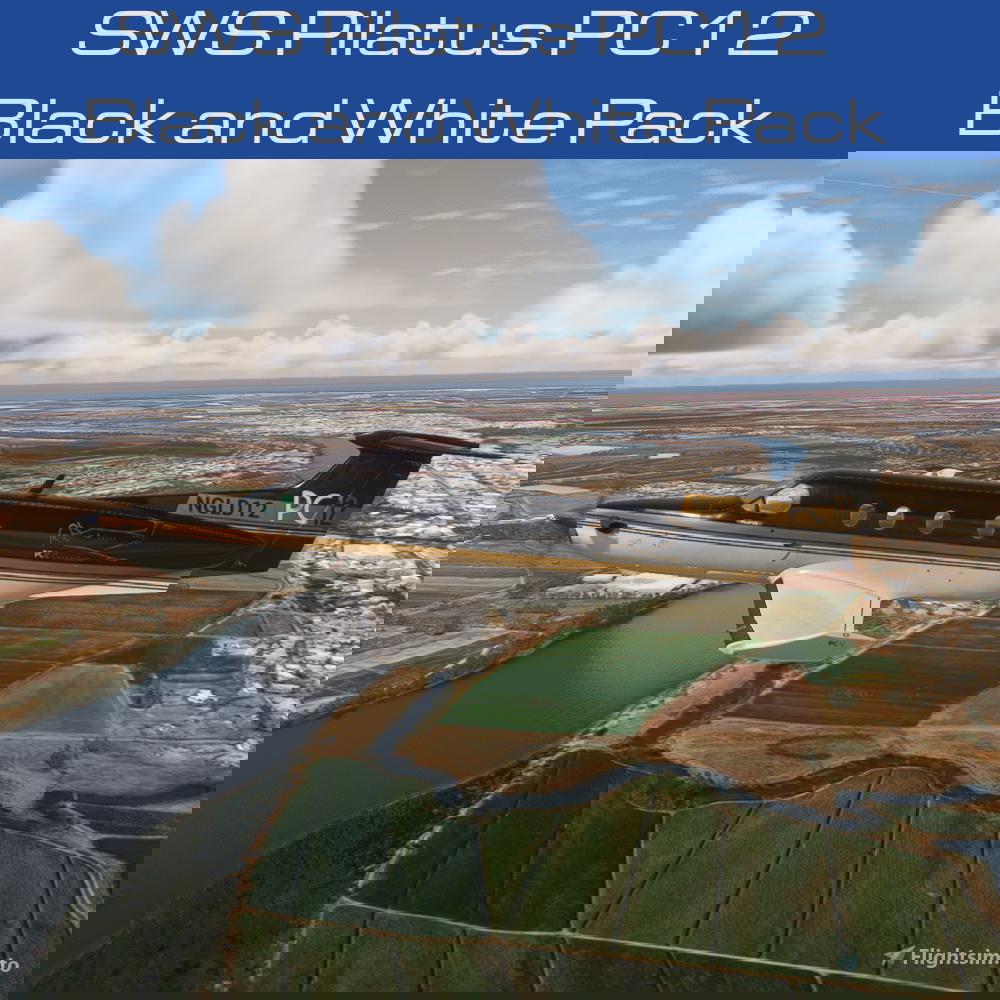 SWS Pilatus PC12 Black & White pour Microsoft Flight Simulator MSFS