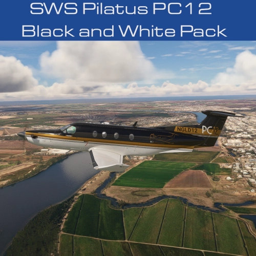 SWS Pilatus PC12 Black & White