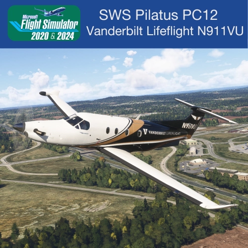 SWS Pilatus PC12 N911VI Vanderbilt Life Flight