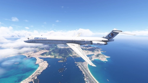 SXM Airways PJ-SFG | MD-82 | fictional livery | Fly The Maddog X