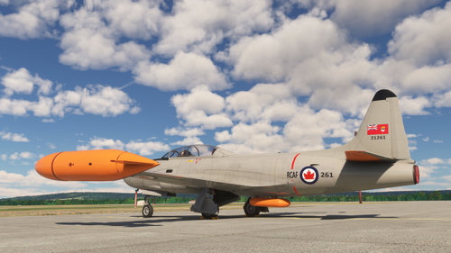 T-33 IN DAY GLO COLOURS OF THE RCAF (USER REQUEST)