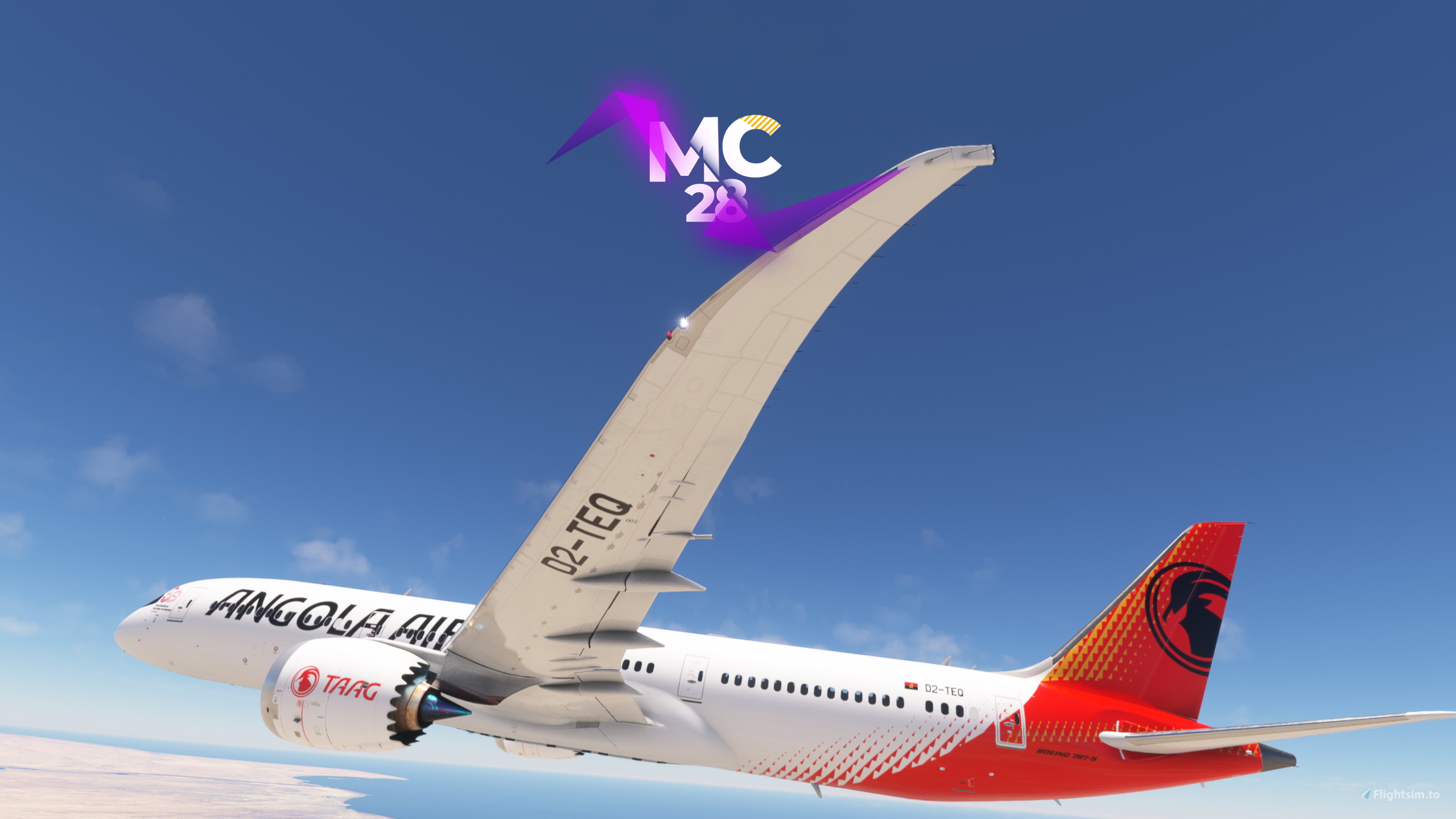 Inflight 1:200 アンゴラ航空 B787-9 D2-TEQ Inflight200 1:200 TAAG Angola Airlines Boeing 787-9 D2-TEQ