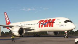 TAM Airlines PR-XTA, Primeiro das Américas | iniBuilds A350-900 | 8K thumbnail 10