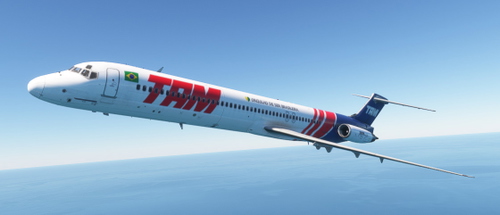 TAM Clássica – Anos 90 (Fictícia) para Fly Maddog X MD-82 – 4K