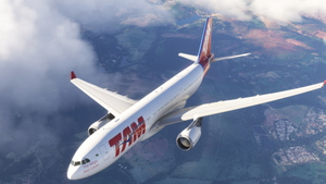 TAM Linhas Aéreas PT-MVL | iniBuilds A330-200 GE | 4K thumbnail 4