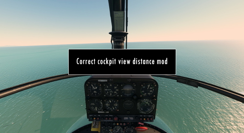 Taog's Hangar SA315B Lama Correct cockpit view distance