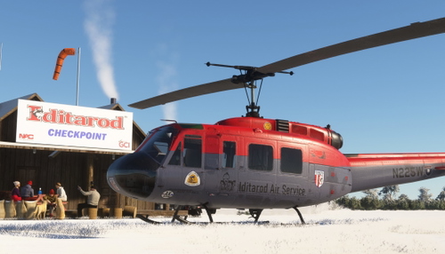 Taogs UH-1H  Alaska Iditarod Air Service (N225W).