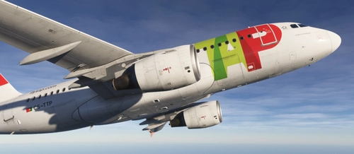 TAP Air Portugal CS-TTP|2000 for Fenix Simulation A319-CFM-WF (8K)