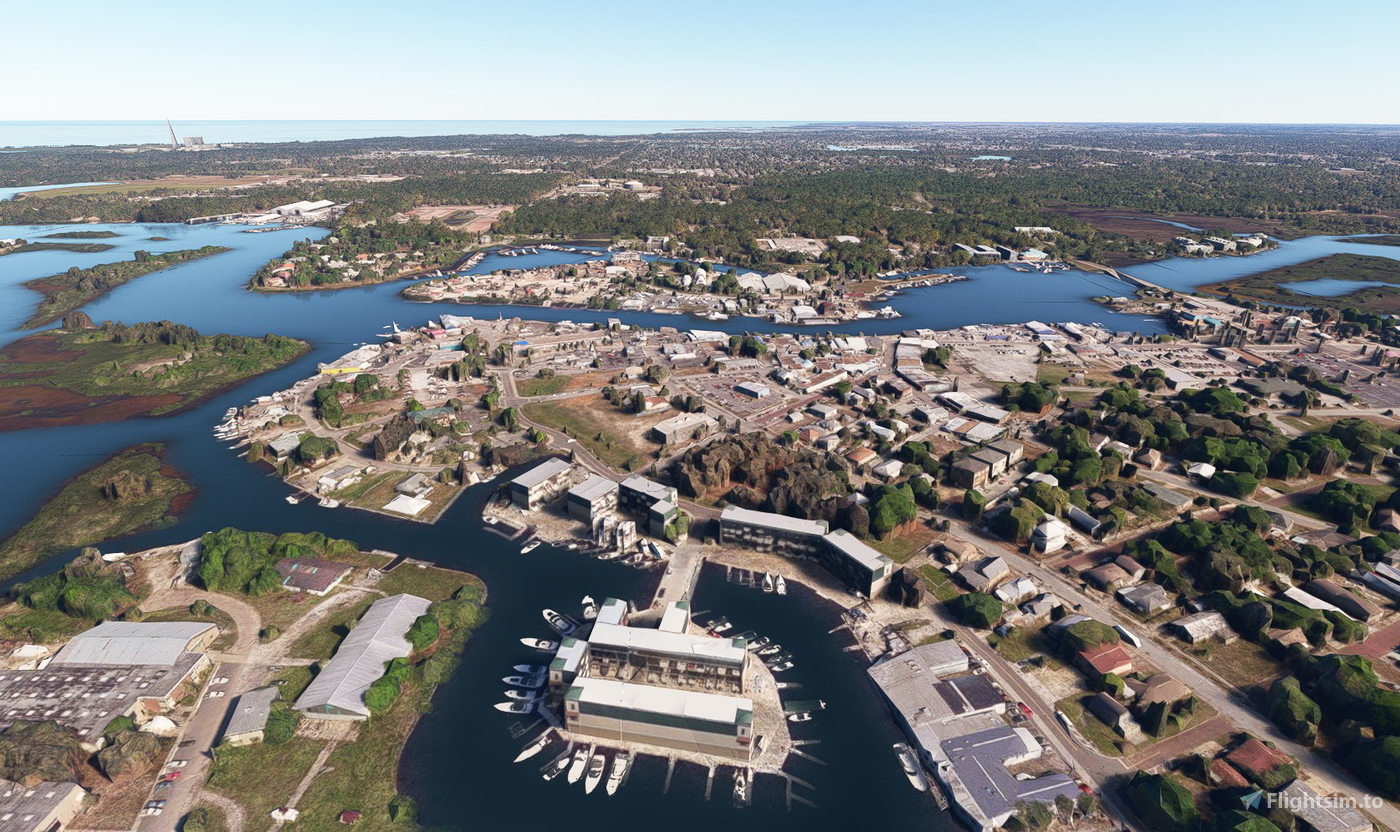 Tarpon Springs Florida no tree for Microsoft Flight Simulator MSFS