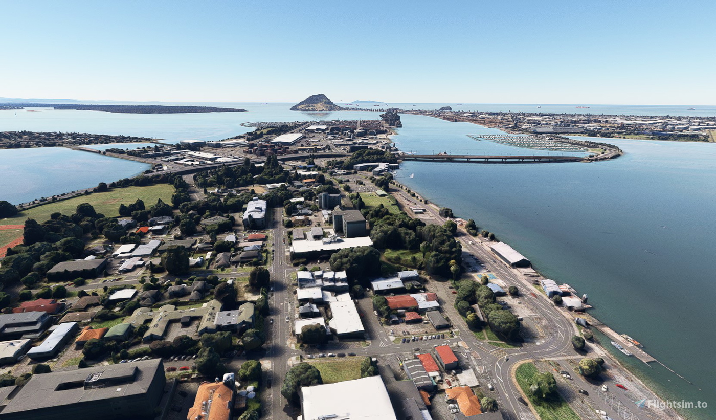 Tauranga New Zealand no tree for Microsoft Flight Simulator MSFS