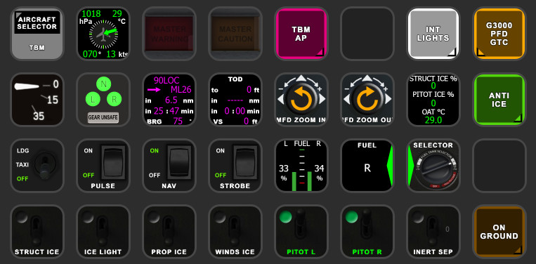 TBM 930 profile for StreamDeck XL and PLUS (for LORBYs AAO SD plugin) - Image 1