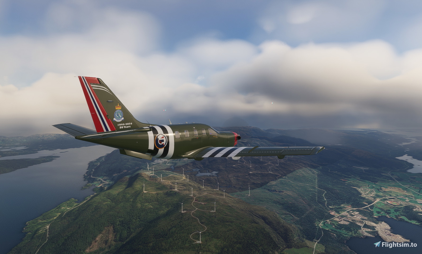 TBM850 RNoAF D-Day 80th Anniversary Livery 对于 Microsoft Flight ...