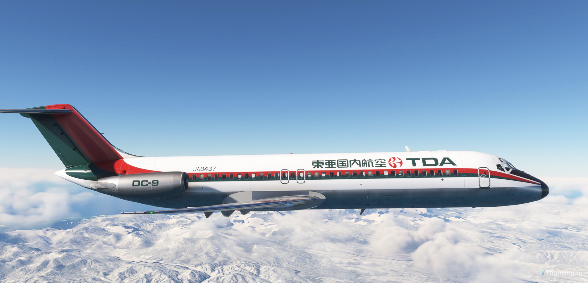 TDA-Toa Domestic Airlines JA8437 - SkySimulations DC9-30 w/cabin