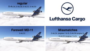 TFDi Design MD-11F Lufthansa  Cargo Fleet + Farewell livery thumbnail 5