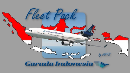 TFDI MD-11ER ( NEW ART UPDATE ) Garuda Indonesia fleet pack GE/Pax (W/cabin)